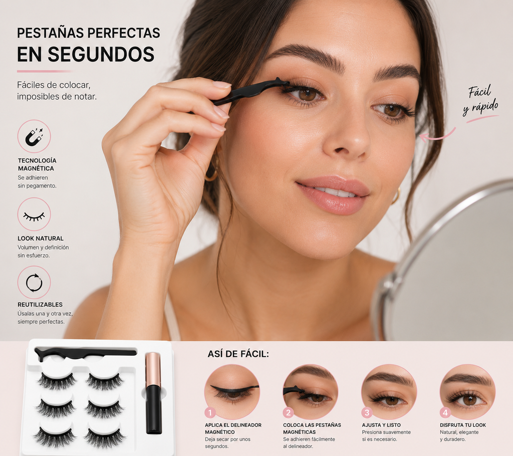 Pestañas Magnéticas Reutilizables