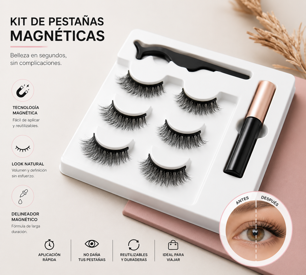 Pestañas Magnéticas Reutilizables