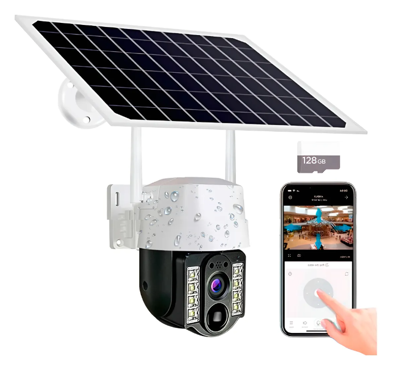 Camara Solar MCASA PTZ WiFi 2K Nocturna