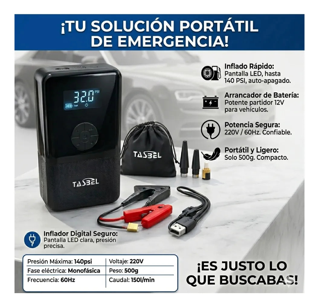 Compresor Partidor Arrancador Inflador