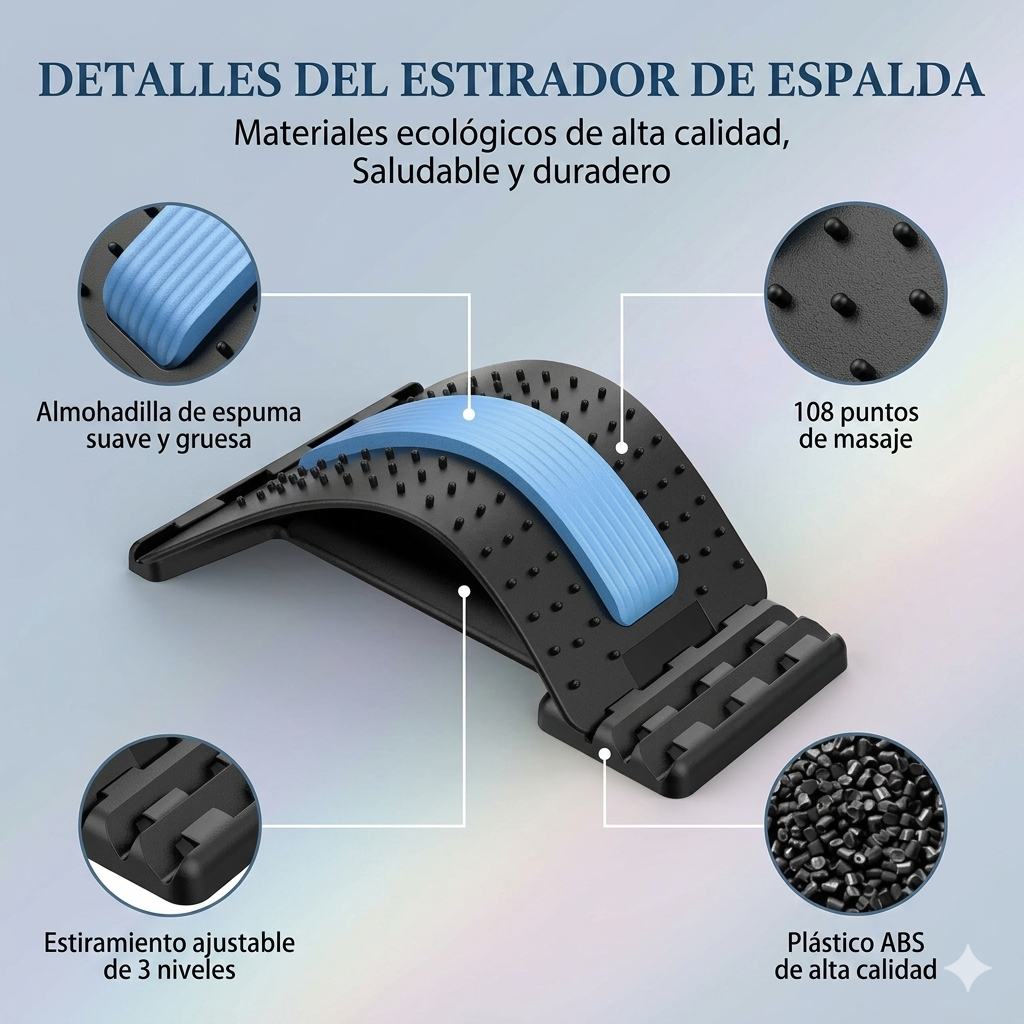Corrector De Espalda Lumbar Descomprime